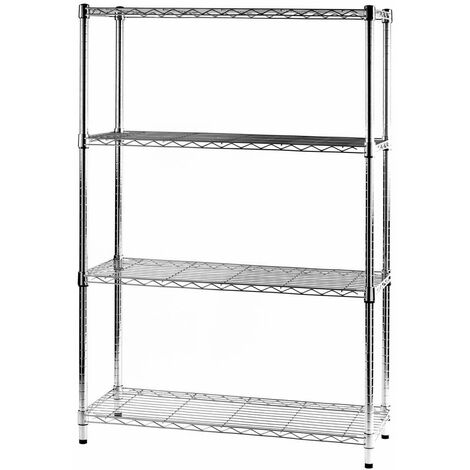 Archimede étagère métallique etagère 4 tablettes, version light cm 36 x 91 x h. 137 cuisine salle de bains garage placard