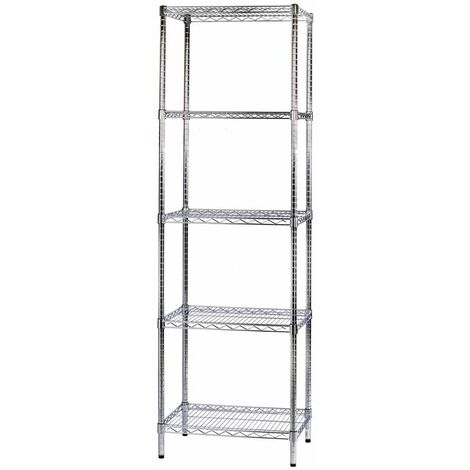Archimede étagère métallique etagère 5 tablettes cm 46 x 61 x h. 200 cuisine salle de bains garage placard