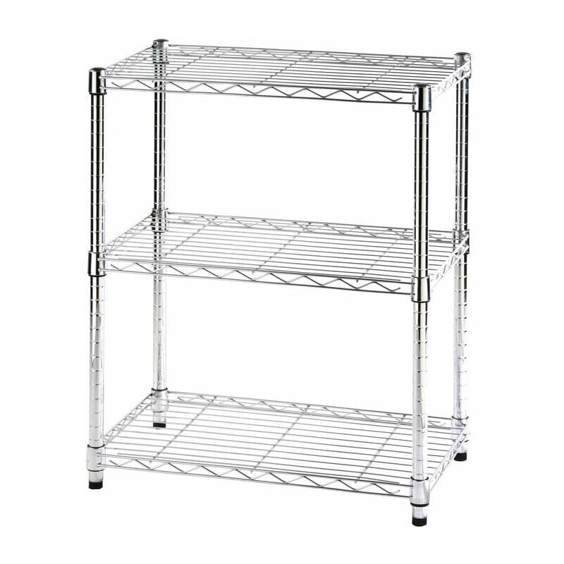 Archimede étagère métallique etagère 3 tablettes, version light cm 36 x 61 x h. 75 cuisine salle de bains garage placard