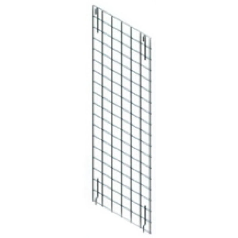 Archimede étagère métallique grille de fond verticale en fil d'acier chromé cm 28 x h. 152 cuisine salle de bains garage placard