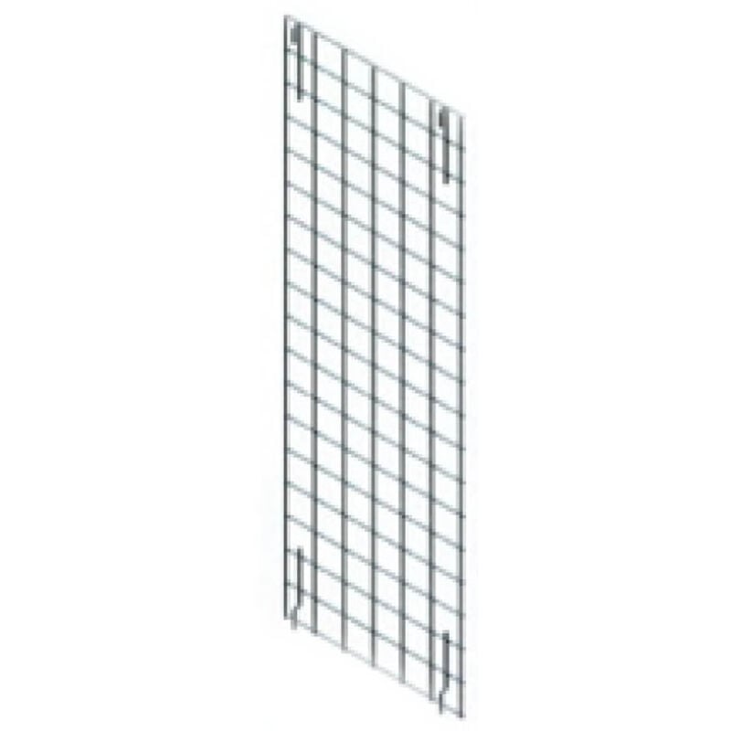 Archimede étagère métallique grille de fond verticale en fil d'acier chromé cm 53 x h. 152 cuisine salle de bains garage placard