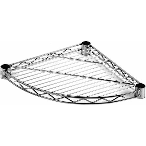 Archimede étagère métallique tablette triangulaire arrondie cm 36 x 36  cuisine salle de bains garage placard