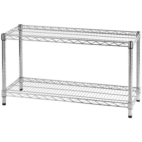 Archimede scaffale metallico scaffale 2 ripiani cm 36 x 91 x h. 50 cucina bagno garage cabina armadio