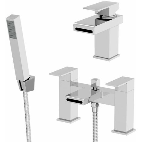 Architeckt Maderna Basin Mixer Tap and Bath Shower Mixer Tap Set