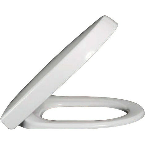 Architectura, Abattants de toilette Compact, Ex Targa Architectura, à charnières QuickRelease et SoftClosing, charnières en acier inoxydable, En Duroplast Blanc
