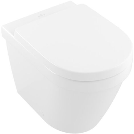Architectura, Cuvette à fond creux, 370 x 540 mm, Ovale, DirectFlush, modèle sur pied, pour installation près du mur, sortie horizontale, sortie verticale possibleavec coude vario, En porcelaine sanit