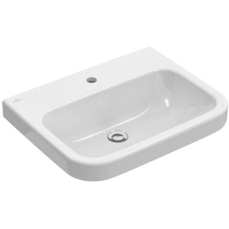 Architectura, Lavabi sospesi, 650 x 470 mm, Rettangolare, per rubinetteria 3 fori, foro centrale perforato, senza troppopieno, I modelli senza troppopieno devono essere dotati di piletta non chiudibil