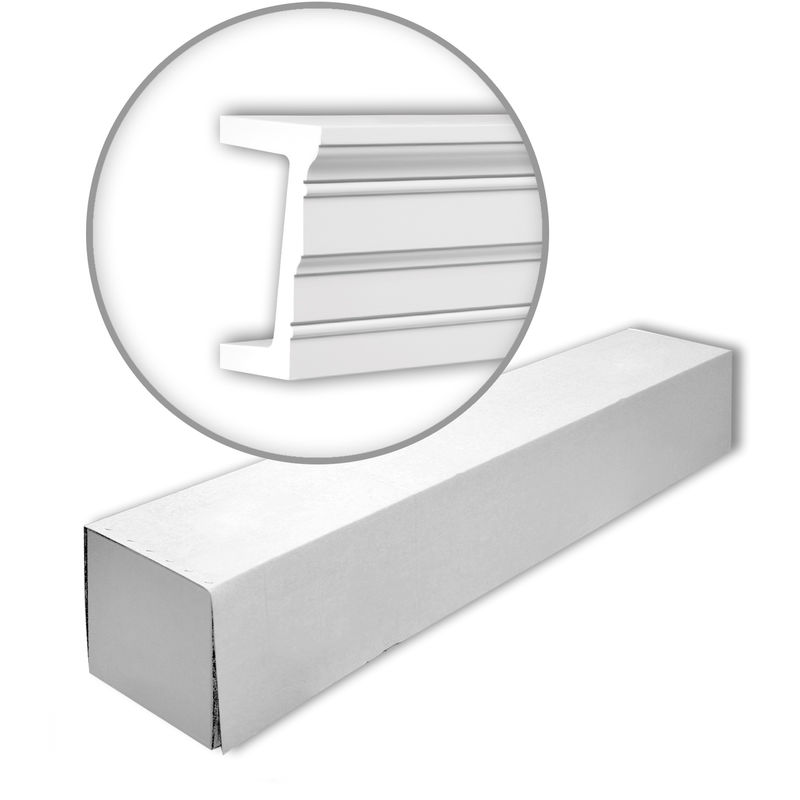Profhome Decor - Profhome 126003 1 Box 4 pieces Architrave 8 m - white