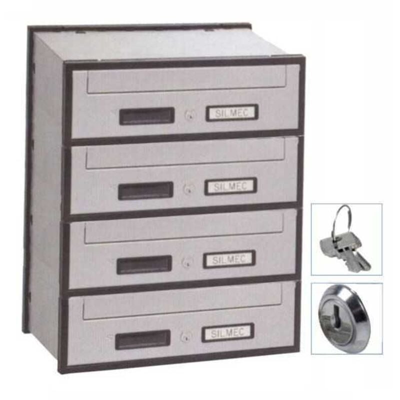 Archivador Oriz 4P Acc Silver 4B1-501 Silmec
