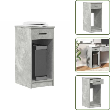 Archiviazione computer - vidaXL Supporto a Torre per Computer con Cassetto Grigio 35x45x77 cm - Supporto per computer