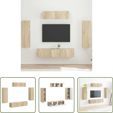 Archiviazione elettronica -  Mobile TV 5 pcs Rovere Sonoma