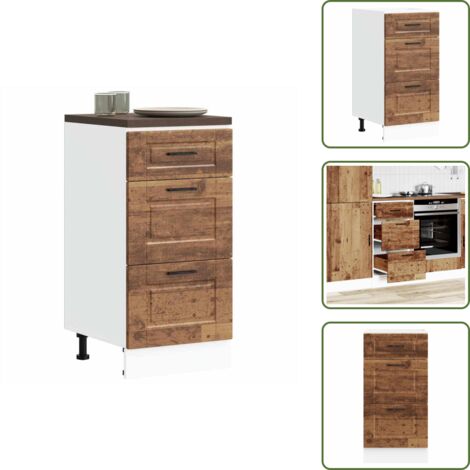 Archiviazione in cucina - vidaXL Base da Cucina Porto Legno Antico in Legno Multistrato - Mobile in legno tecnico