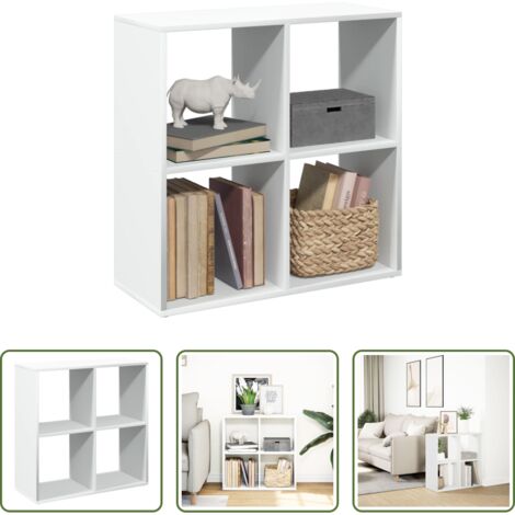 Archiviazione -  Libreria divisoria bianca 69,5x29x69,5 cm in legno ingegnerizzato