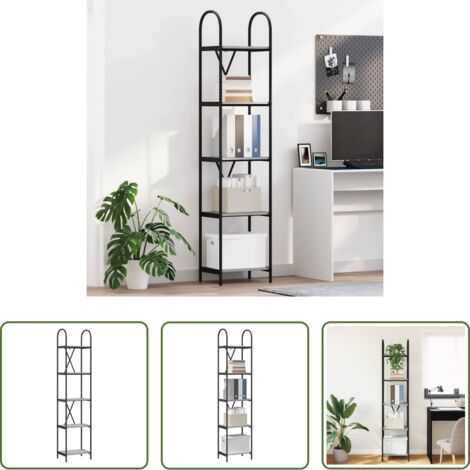 Archiviazione -  Libreria Grigio Sonoma 40 x 30 x 183 cm Legno multistrato