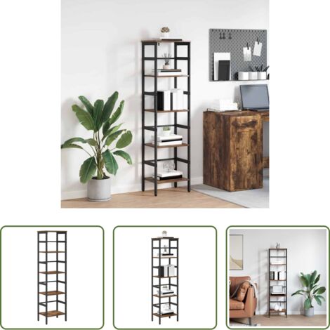 Archiviazione -  Libreria Rovere fumé 40 x 29,5 x 149 cm Legno multistrato