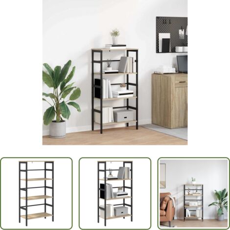 Archiviazione -  Libreria Rovere Sonoma 60 x 29,5 x 115 cm Legno multistrato