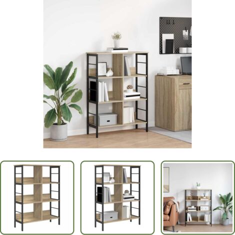 Archiviazione -  Libreria Rovere Sonoma 82 x 32 x 112 cm Legno multistrato
