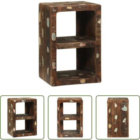 Archiviazione media -  Mobile TV Multicolore Legno massello di recupero