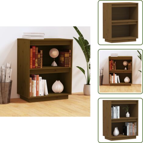Archiviazione - vidaXL Mobile Consolle Ambrato 60x34x75 cm in Legno Massello di Pino - Oggetti decorativi
