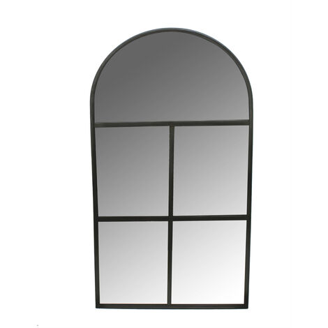 Archway Outdoor Mirror - Glass - L1.5 x W50 x H90 cm - Natural Black