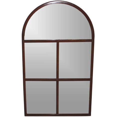 Archway Outdoor Mirror - Glass - L1.5 x W50 x H90 cm - Natural Rust