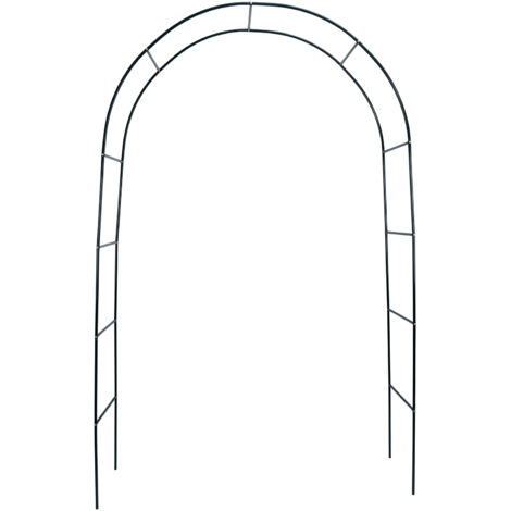 Arco de jardín metálico - Arco de celosía verde oscuro (140x38x240cm)