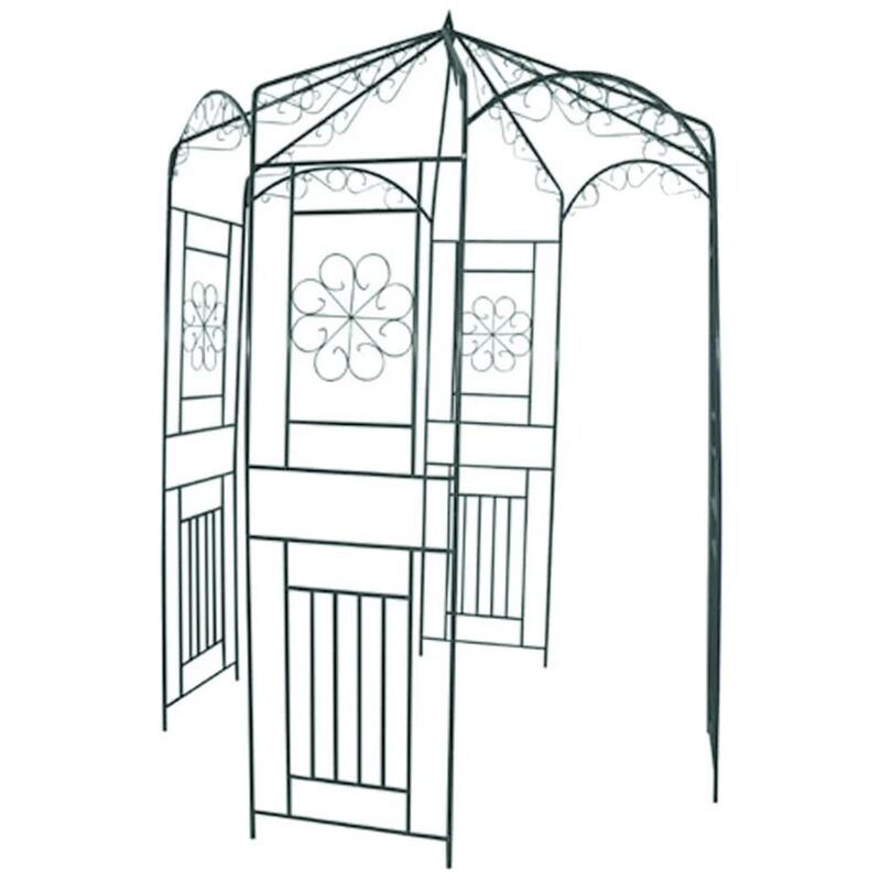 

Arco de jardin para rosales, 250 cm - Negro