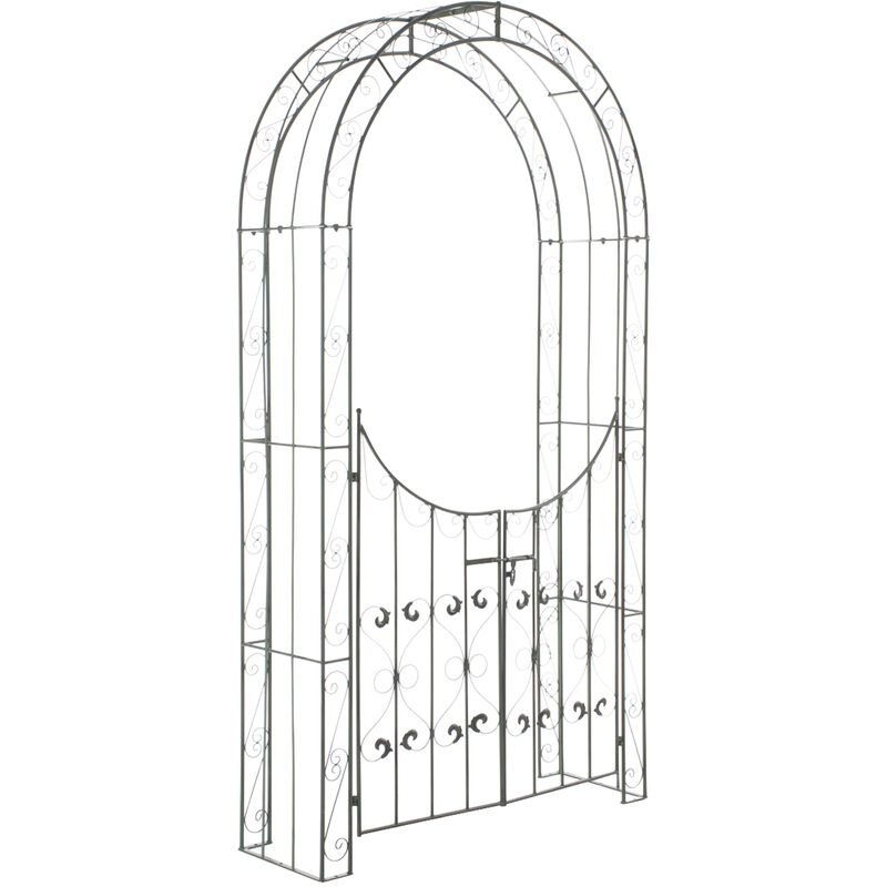 

CLP - Arco de Jardín con Puerta Sina Antiguo/Verde