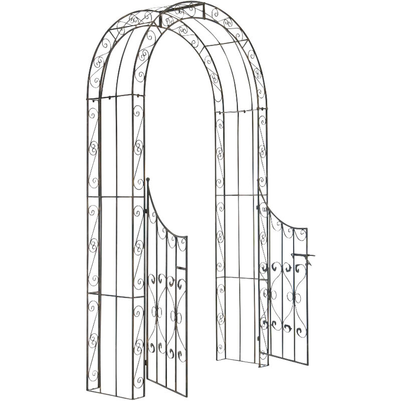 

Rogal - Arco de jardín con puerta sina bronce