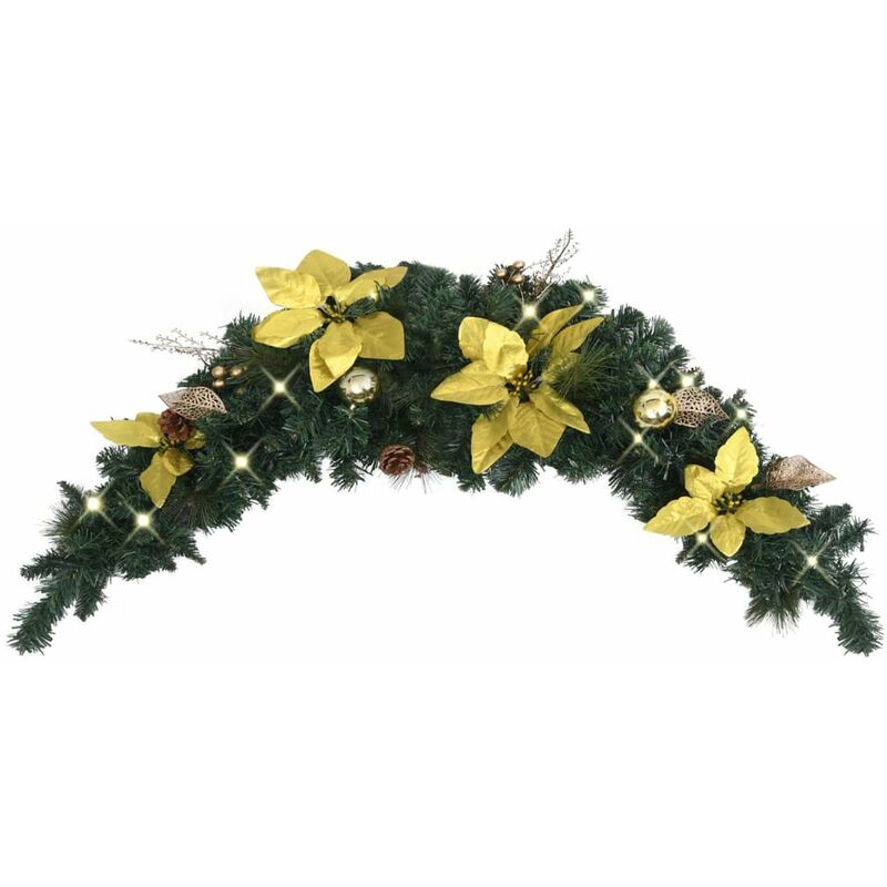 

Happyshopping - Arco de Navidad con luces LED verde 90 cm PVC