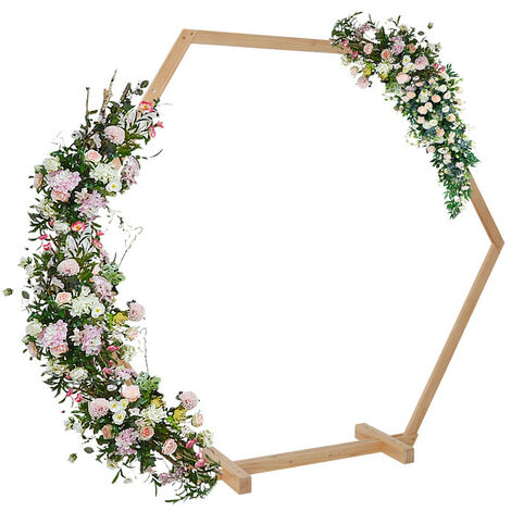 Arco di Nozze Arco per Matrimonio in Legno Arco Palloncino Fiori Ghirlanda Puntelli Feste Supporto Fondali Decorazione 2,5x2m