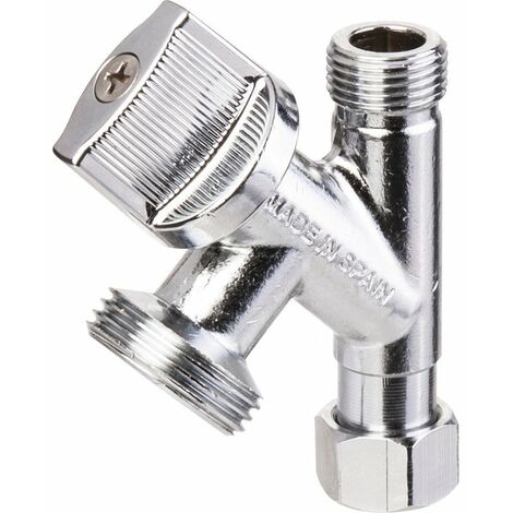 Arco – Robinet de machine à laver mâle 12x17mm – Écrou tournant 20x27mm – Orientation 360° – Système anti-calcaire VITAQ – 280010