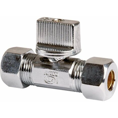 Arco – Robinet équerre d'arrêt réduit bicone 3/8' – Laiton – Filetage mâle 10 mm et 12 mm – Pour raccordement efficace