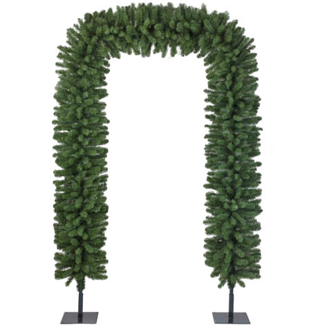 Arco verde para puerta 2,4 m - decoración navideña