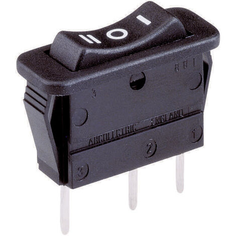 Arcolectric (Bulgin Ltd.) C1520 VB AAB Wippschalter C1520 VB AAB 250 V/AC 16 A 1 x Ein/Aus/Ein rast