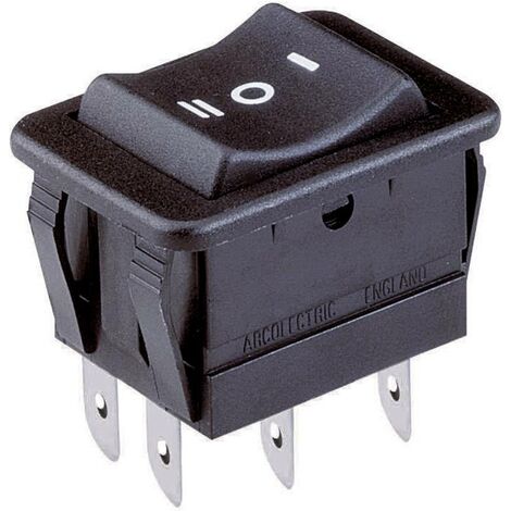 Arcolectric (Bulgin Ltd.) H1570 VB AAA Interrupteur à bascule H1570 VB AAA 250 V/AC 16 A 2 x On/Off/On permanent/0/permanent 1 pc(s) D77713