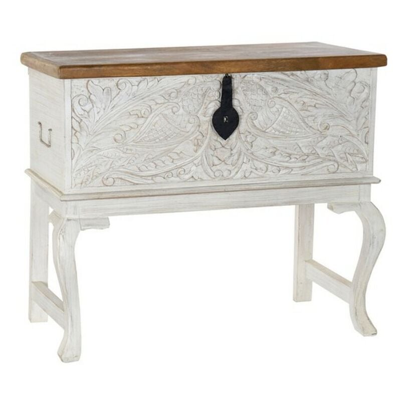 

Arcón DKD Home Decor Blanco Madera de mango Latón (93 x 41 x 80 cm)