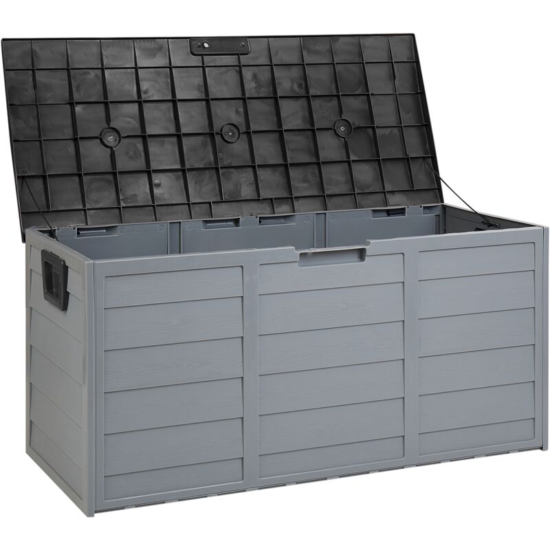 

Arcón para exterior beige/negro 112 x 50 cm LOCARNO