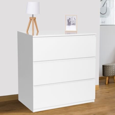 Arcón TOMI 3 cajones 78 cm madera blanco