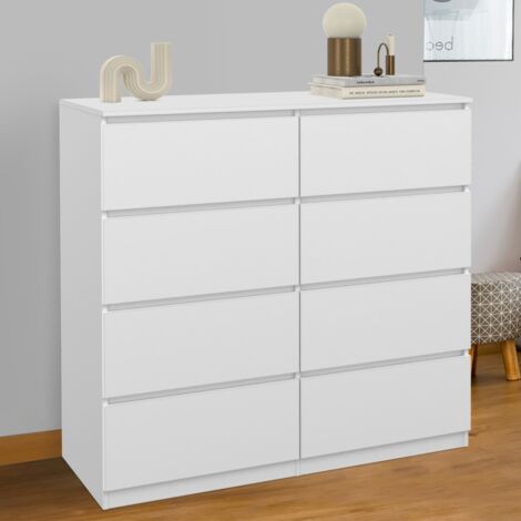 Arcón TOMI 8 cajones 110 cm madera blanco
