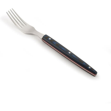 ARCOS 373923 12 Pzas. TENEDOR CHULETERO THE ORIGIN MICARTA AZUL 220 MM