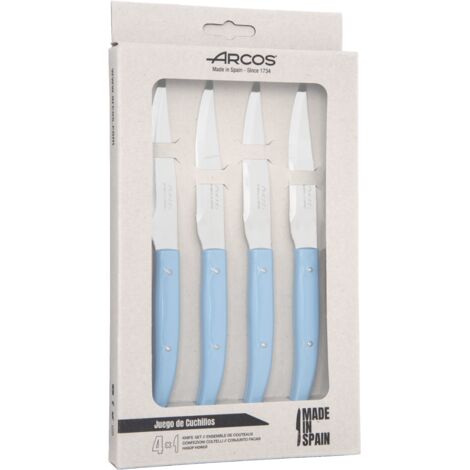 Arcos 4-tlg. blaues Besteckset mit Mikroperlen