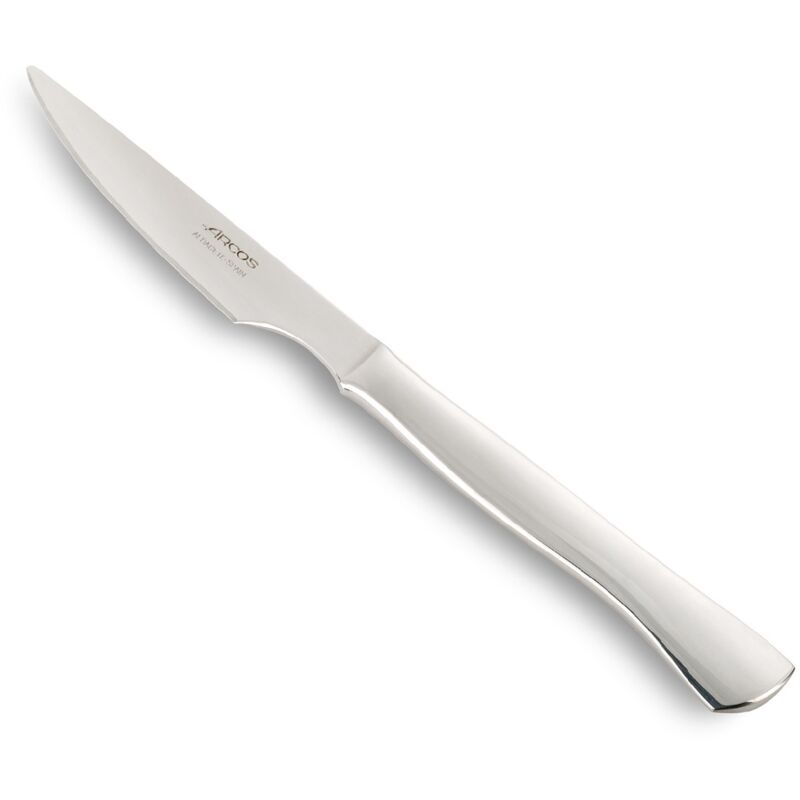 Couteau à steak de 110 mm withsmooth edge - Monoblock de acier inoxydable pour des coupes précises de viande rôtie, côtelettes et steaks. Couteau à steak de 110 mm withsmooth edge - Monoblock de acier inoxydable pour des coupes précises de viande rôtie, côtelettes et steaks.