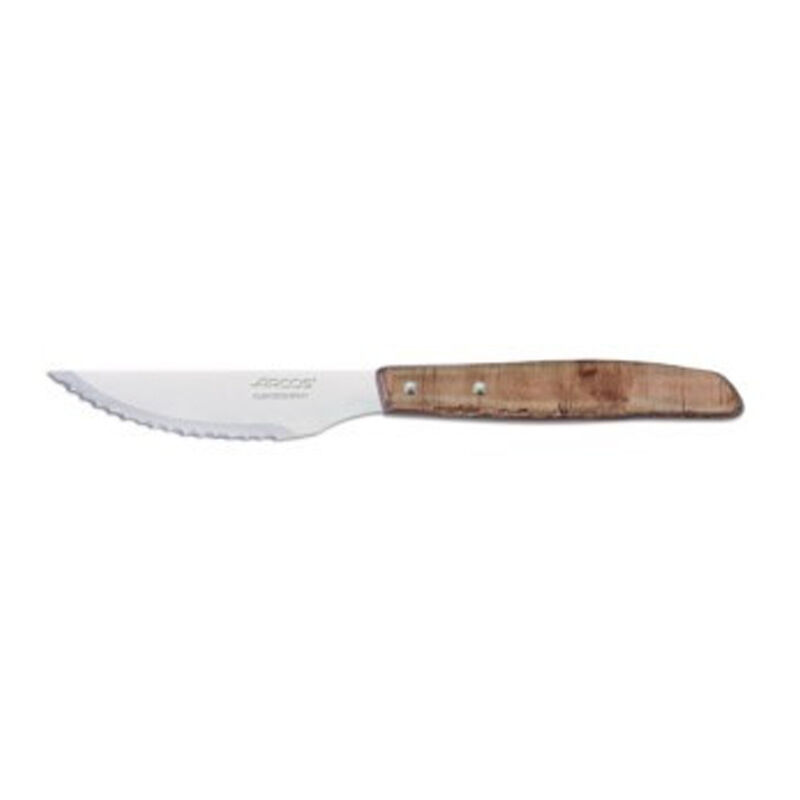 Image of Arcos - coltello chulet - Coltello a lama seghettata, sottile e resistente. Utilizzato per tagliare senza fatica bistecche e carne leggermente