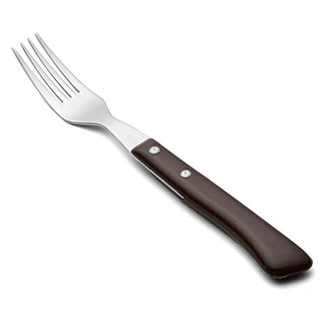 Kerafactum 6 Pezzi fine polierte forchette Carne Forcella Gabel Set Piano Fork vivande in Acciaio Inox Lavabile in lavastoviglie Forchetta da tavola Posate con Manico durchgaengigem Meat Fork 