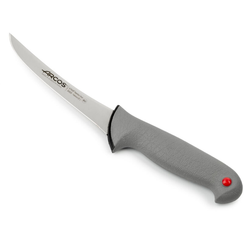 Couteau à désosser Arcos Couleur - Prof 242200 en acier inoxydable Nitrum et mango Polypropylène ergonomique et lame de 14 cm, vitrine.