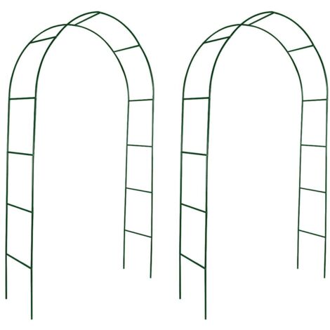 Arcos de jardín 2 unidades para plantas trepadoras vidaXL