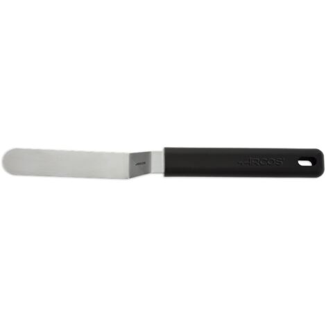 Arcos Espátula de Cocina - Acero Inoxidable 90 x 20 mm - Mango de Polipropileno Color Negro