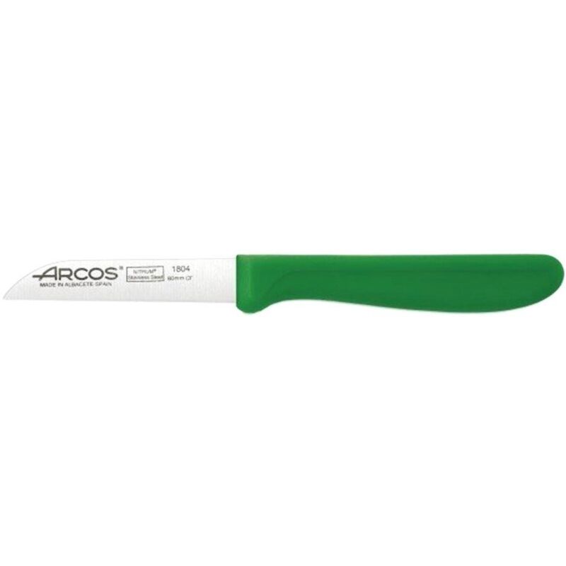 

arcos m-polip.188421-ca cuchillo mondador nova verde inox 80mm - Mibricotienda