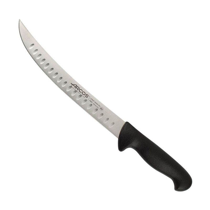 Image of Arcos Serie 2900 coltello da macellaio nero curvo, lama in acciaio inossidabile NITRUM® lunga 25 cm e manico in polipropilene (PP)